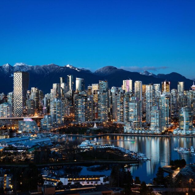 The Vancouver skyline.